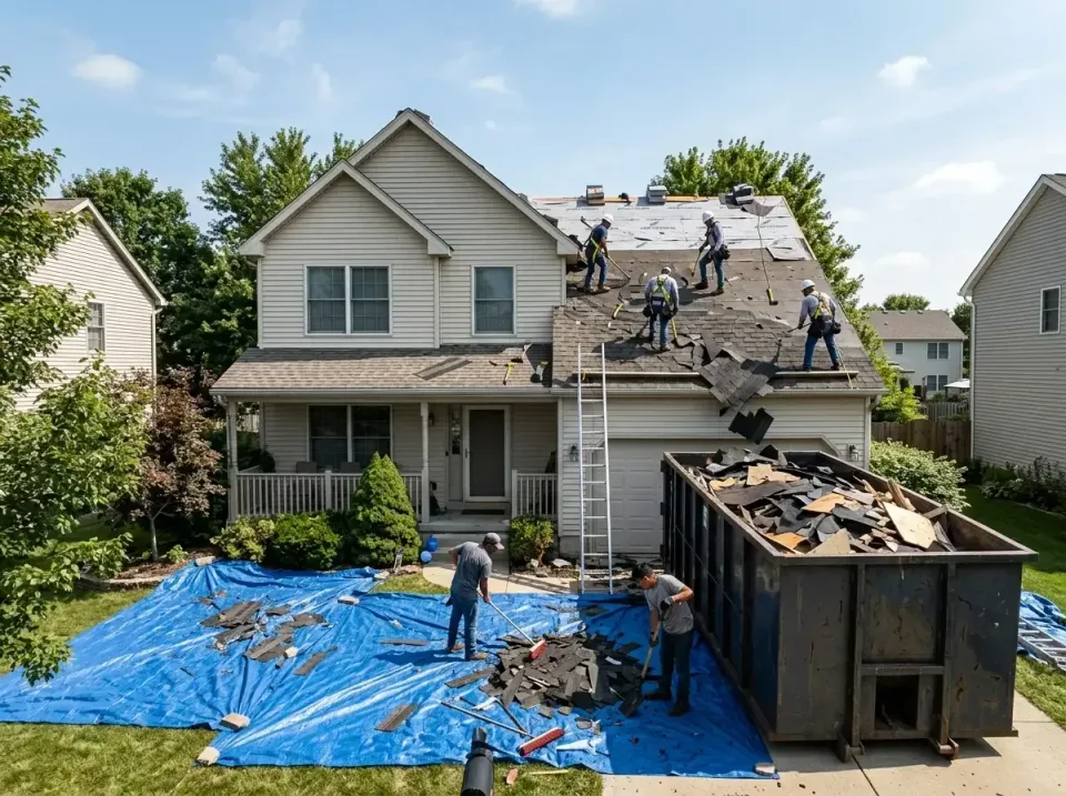 roof-replacement-debris-remova-004 — frequently asked questions, Cheapest Dumpster Rentals in Muscatine, IA